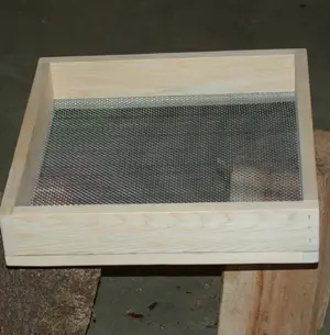 Stainless Steel and Cedar Seed Cleaning Screens, Set of 8 FREE Shipping - Image 3