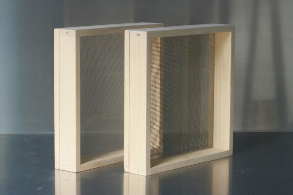 Set of 2 Stainless Steel and Cedar Frame, Herb Rubbing Screens, medium and coarse mesh   FREE SHIPPING - Image 2